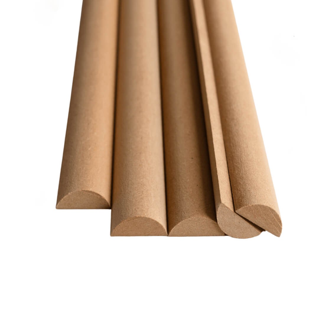 Półwałek MDF na ścianę do malowania DIY 12x29